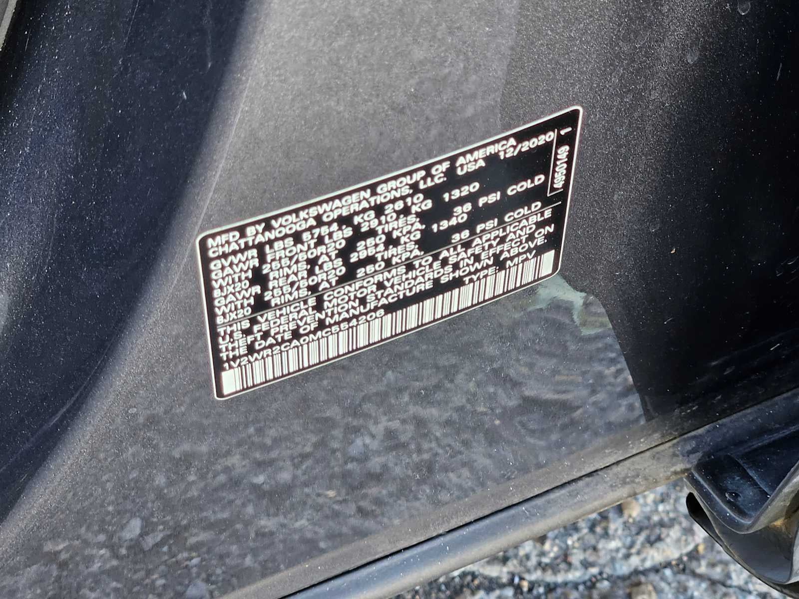 2021 Volkswagen Atlas 3.6L V6 SE w/Technology