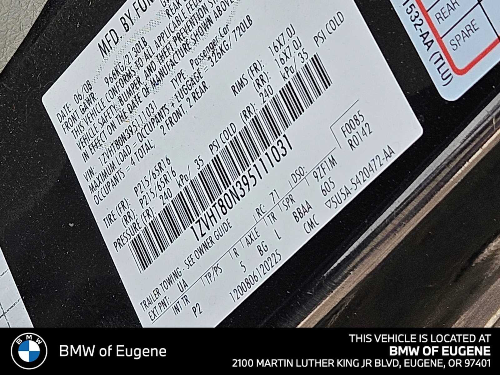 2009 Ford Mustang 2dr Cpe