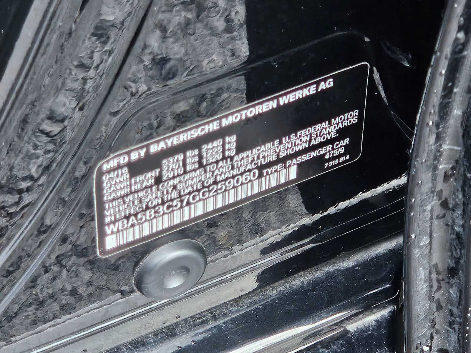 2016 BMW 5 Series 535i xDrive