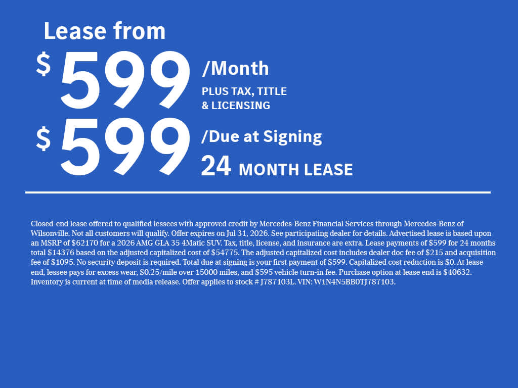 2026 Mercedes-Benz AMG® GLA 35 4MATIC® SUV
