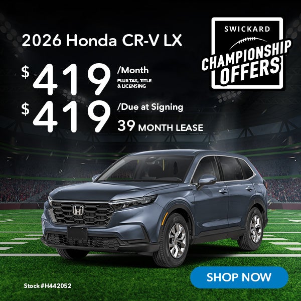 2026 Honda CR-V LX Lease for $419/mo, $419 due at signing