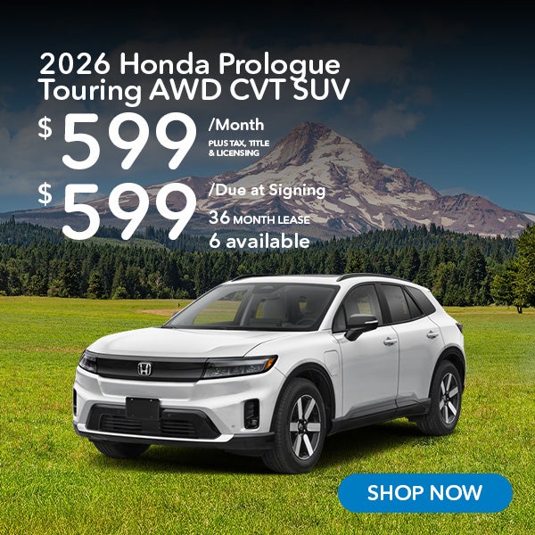2026 Honda Prologue Touring Lease from $599/mo, $599 due at 